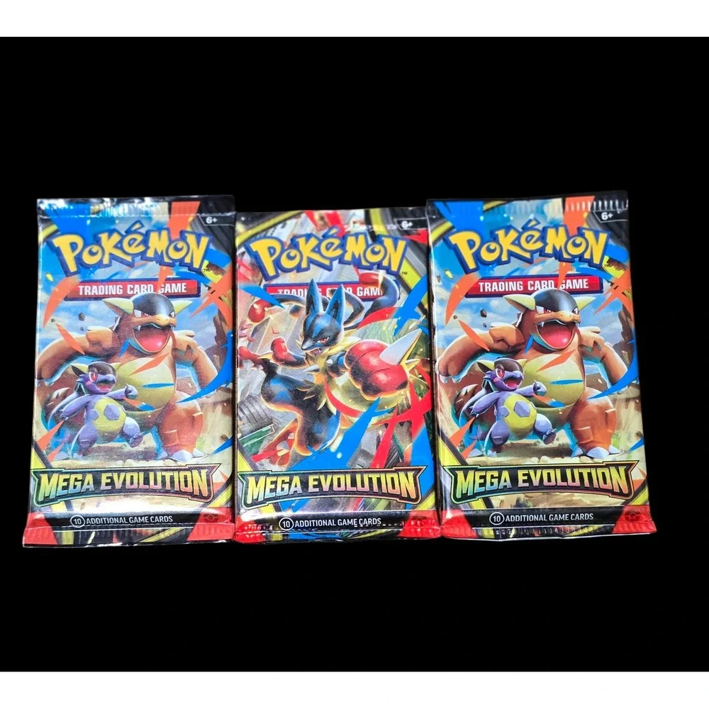 Pokemon TCG Mega Evolution Booster Packs 10 Cards Each (3)